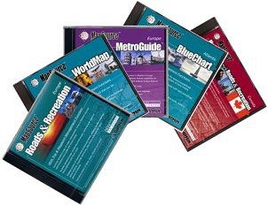 Garmin MapSource Roads & Recreation, MetroGuide, WorldMap, BlueChart