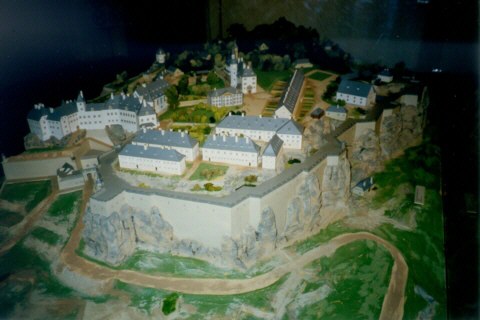Sachsen, Knigstein, Festung Knigstein, Modell