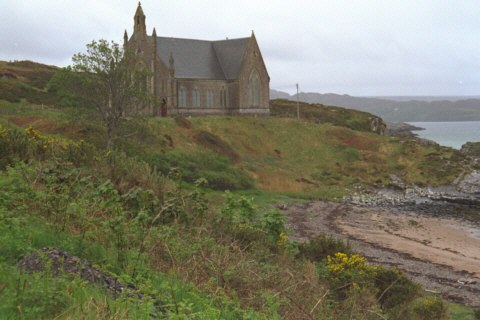 Schottland, Westkste, Kirche, Strand